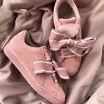 puma suede mode heart reset bowknot rose